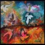 Doves over Gaza by Suzi Clark